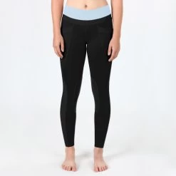 Irideon Kids Synergy Tights -Ariat Store kids synergy tights black energy blue front 30 3281 BKEB irideon 30345.1618770184