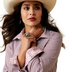 Ariat Kirby Stretch Shirt 28 Ariat Kirby Stretch Shirt -Ariat Store kirby stripe ls pomegran detail 10043473 ariat 87072.1674771395