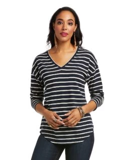 Ariat Knoxville Stripe Top 7 Ariat Knoxville Stripe Top -Ariat Store knoxville stripe top dk sapphire front 10037910 ariat 52381.1635804752