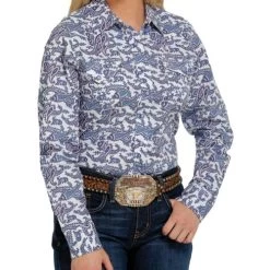Cinch Ladies Print Snap Shirt 14 Cinch Ladies Print Snap Shirt -Ariat Store lds cinch paisley ls multi MSW9201032 miller 68857.1669079121