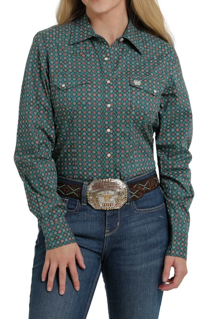 Cinch Ladies Print Snap Shirt 4 Cinch Ladies Print Snap Shirt - Image 2