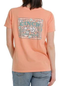 Ladies Cinch Rodeo Brand Tee Short Sleeve 11 Ladies Cinch Rodeo Brand Tee Short Sleeve -Ariat Store lds rodeo brand ss coral back MSK7901001 cinch 20992.1677609757