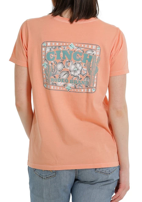 Ladies Cinch Rodeo Brand Tee Short Sleeve 7 Ladies Cinch Rodeo Brand Tee Short Sleeve - Image 5