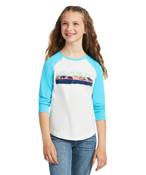 Girls Ariat Long Live The West Tee 4 Girls Ariat Long Live The West Tee - Image 2