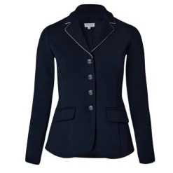Horze Martina Show Coat With Piping 11 Horze Martina Show Coat With Piping -Ariat Store martina show coat piping dark navy front 33620 VDB WH horze 18457.1653514356