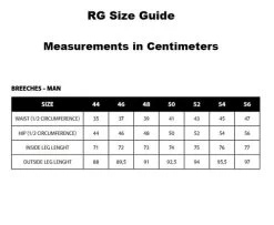 Men's RG Breeches Knee Grip -Ariat Store men breech size guide rg 38311.1669872398