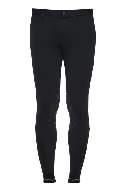 Men's Cavalleria Toscana Logo Tape Breeches Grip Knee 3 Men's Cavalleria Toscana Logo Tape Breeches Grip Knee