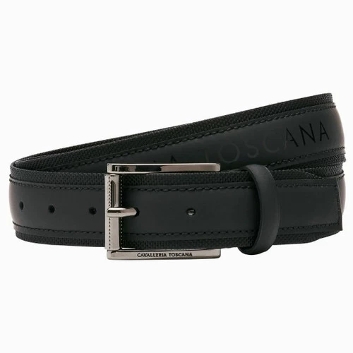Cavalleria Toscana Men's Laser Cut Leather Belt 3 Cavalleria Toscana Men's Laser Cut Leather Belt