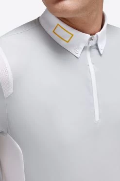 Men's RG Zip Competition Polo Short Sleeve 10 Men's RG Zip Competition Polo Short Sleeve -Ariat Store mens competition zip polo ss lt.grey detail POM005 JS001 8100 cavalleria toscana 57668.1670292911