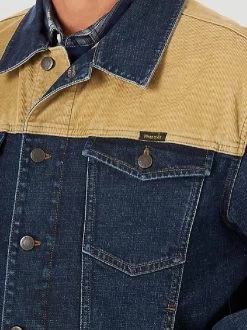 Men's Wrangler Corduroy Yoke Denim Jacket 8 Men's Wrangler Corduroy Yoke Denim Jacket -Ariat Store mens cord denim jacket tiger eye front yoket 112318259 wrangler 29053.1661916720