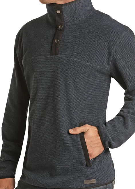 Men's Powder River Diamond Fleece Pullover 3 Men's Powder River Diamond Fleece Pullover