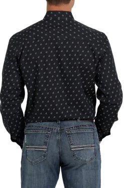 Cinch Modern Fit Print Shirt Long Sleeve 11 Cinch Modern Fit Print Shirt Long Sleeve -Ariat Store moder fit print ls navy back MTW1347045 miller 95562.1652992348