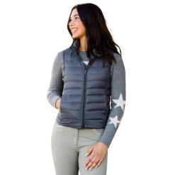 TKEQ EZ Packable Down Vest -Ariat Store packable down vest nickel front tkeq 88290.1653085401