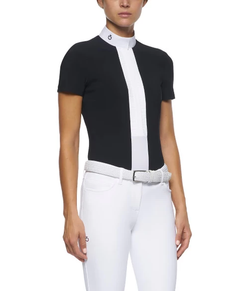 Cavalleria Toscana Pleated Shirt Short Sleeve 9 Cavalleria Toscana Pleated Shirt Short Sleeve - Image 7