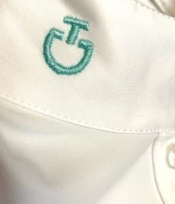 Cavalleria Toscana Perforated Sides Competition Polo -Ariat Store polo perforated insert white green logo CT 83330.1690499513