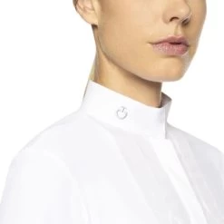 Cavalleria Toscana Poplin Bib Competition LS Polo -Ariat Store poplin bib jersey comp polo LS white collar POD256 JE022 0001 CT 13675.1655842566