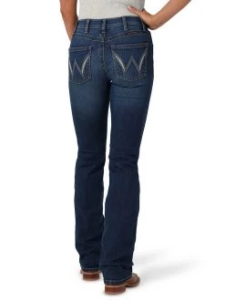 Wrangler Q-Baby Mid-Rise Shirley Jean 9 Wrangler Q-Baby Mid-Rise Shirley Jean -Ariat Store q baby mid rise shirley darkwash back 112336744 wrangler 59403.1689701960