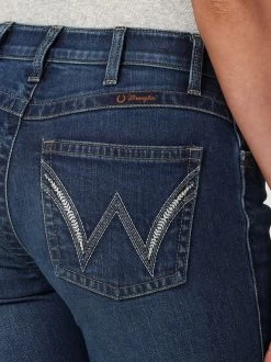 Wrangler Q-Baby Mid-Rise Shirley Jean 11 Wrangler Q-Baby Mid-Rise Shirley Jean -Ariat Store q baby mid rise shirley darkwash pocket detail 112336744 wrangler 11573.1689700753
