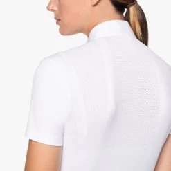 Cavalleria Toscana REVO Premier Polo Short Sleeve -Ariat Store revo premier polo ss white back detail POD298 JC033 0001 cavalleria toscana 08301.1659744778