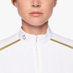 Cavalleria Toscana REVO Premier Polo Short Sleeve -Ariat Store revo premier polo ss white front detail POD298 JC033 0001 cavalleria toscana 04933.1659744788