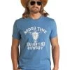 Rock & Roll Denim Men's Rodeo Time Tee 1 Rock & Roll Denim Men's Rodeo Time Tee -Ariat Store rodeo time tee ss blue front RRMT21RZM8 rock and roll 95901.1656267408