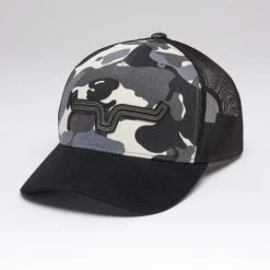 Kimes Ranch Roped LP Trucker Hat -Ariat Store roped lp trucker hat camo hero 842606179205 kimes 10494.1684194317