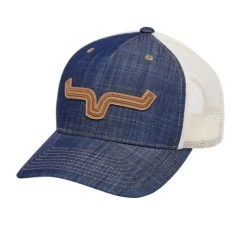 Kimes Ranch Roped LP Trucker Hat -Ariat Store roped lp trucker hat denim hero 842606179199 kimes 53594.1684194398
