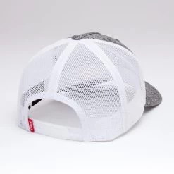 Kimes Ranch Roped LP Trucker Hat -Ariat Store roped lp trucker hat grey back 842606179175 kimes 85372.1684194345