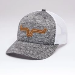 Kimes Ranch Roped LP Trucker Hat -Ariat Store roped lp trucker hat grey hero 842606179175 kimes 24104.1684194329