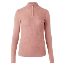 B Vertigo Ruth 1/4 Zip Sweater -Ariat Store ruth sweater old rose pink 33546 ORPI b vertigo 89492.1667872970
