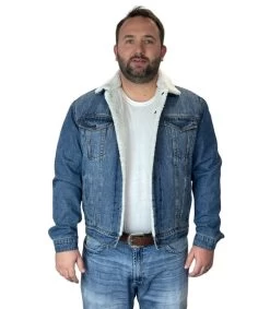 Men's Roper Sherpa Denim Jacket -Ariat Store sherpa denim jacket hero roper 60794.1669170038