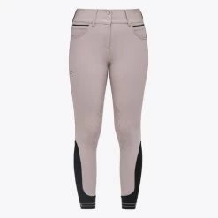 Cavalleria Toscana Silicone Logo Breeches Knee Grip -Ariat Store silicone print ct breeches blush front PAD175 JE010 1A00 cavalleria toscana 89699.1659819170