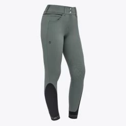 Cavalleria Toscana Silicone Logo Breeches Knee Grip -Ariat Store silicone print ct breeches green side PAD175 JE010 5F00 cavalleria toscana 01197.1659818473
