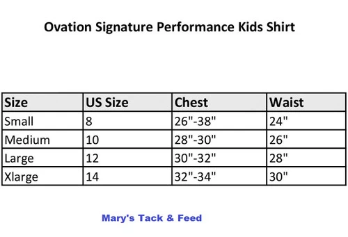 Ovation Child's Signature Performance Shirt Short Sleeve 3 Ovation Child's Signature Performance Shirt Short Sleeve