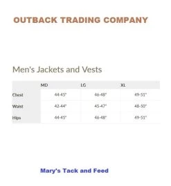 Men's Outback Trading Arden Jacket 18 Men's Outback Trading Arden Jacket -Ariat Store size chart men jacket vest outback 67460.1607207783