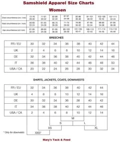 Samshield Florida Show Jacket 9 Samshield Florida Show Jacket -Ariat Store size guide women samshield 00682.1639081153