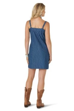 Wrangler Snap Front Dress 10 Wrangler Snap Front Dress -Ariat Store snap front indigo dress back full WD161B wrangler 48878.1615752266