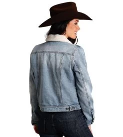 Stetson Ladies Sherpa Denim Jacket 7 Stetson Ladies Sherpa Denim Jacket -Ariat Store stetson denim jacket denim back 1109805940075 stetson 15584.1665015849