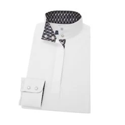 Essex Classics Talent Yarn Shirt Straight Collar 18 Essex Classics Talent Yarn Shirt Straight Collar -Ariat Store straight collar LS horses navy ESL24W1 essex 30306.1660254604