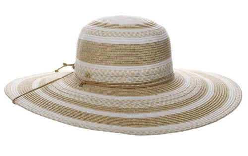 Capelli Yuri Striped Toyo Straw Hat 3 Capelli Yuri Striped Toyo Straw Hat
