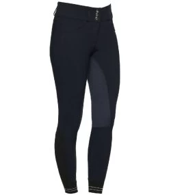Cavalleria Toscana Suede Full Seat Breeches -Ariat Store suede seat high rise breech navy side PAD156 JE010 7001 CT 34520.1633562252