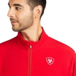 Men's Ariat Team Softshell Mexico Jacket -Ariat Store team mexico softshell red logo 10033525 ariat men 63807.1670379257