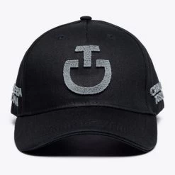Cavalleria Toscana Tufted Stitch Cap -Ariat Store tufted stitch cap black front CPU023 GA002 9999 CT 55427.1678573877