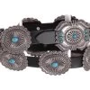 Kamberley Turquoise Concho Leather Belt