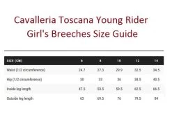 Girls Cavalleria Toscana Super Grip Tech Breeches 12 Girls Cavalleria Toscana Super Grip Tech Breeches -Ariat Store young rider girl breech size guide cavalleria toscana 57399.1605303666