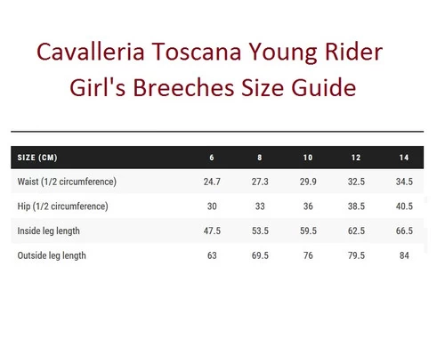 Girls Cavalleria Toscana Super Grip Tech Breeches 6 Girls Cavalleria Toscana Super Grip Tech Breeches - Image 4