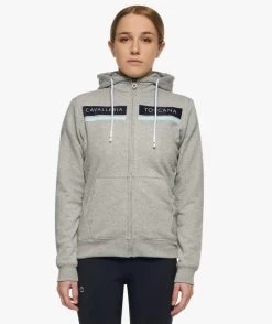 Kids Cavalleria Toscana CT Stripe Hoodie 8 Kids Cavalleria Toscana CT Stripe Hoodie -Ariat Store youth ct stripe hoodie stn.grey front FEA010 CO079 8000 cavalleria toscana 37511.1667068087